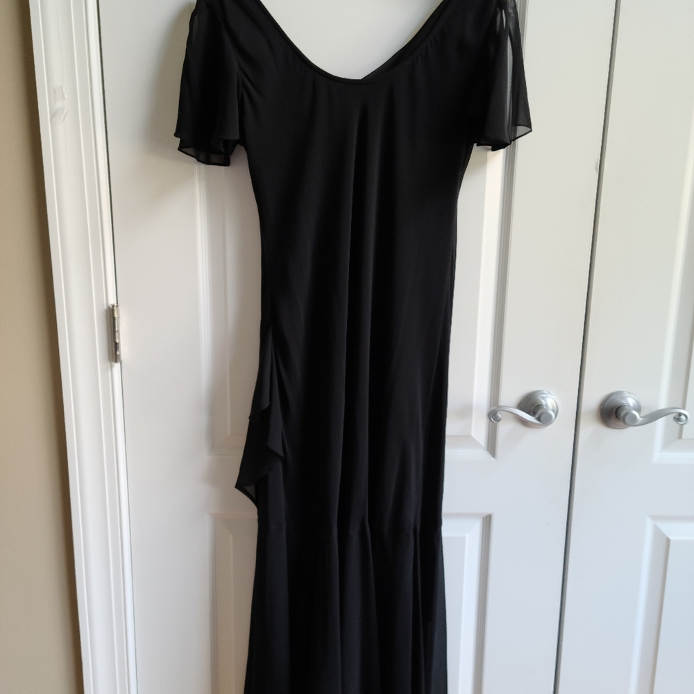 Eva Blue Black Fashionable Gown - Picture 2 of 5